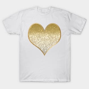 Heart - golden gradient T-Shirt